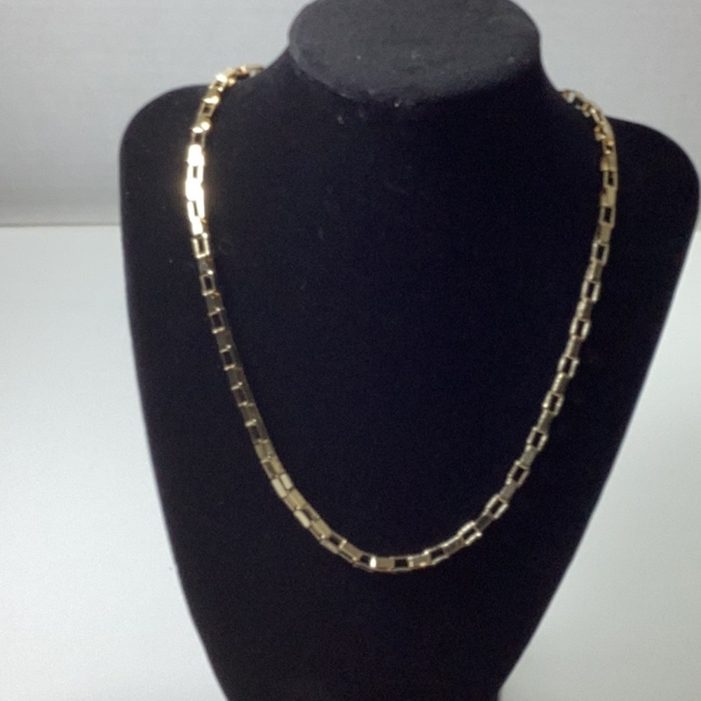 Box link gold plate chain